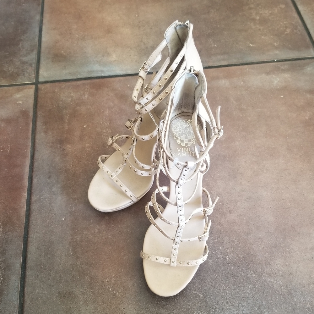 Vince Camuto Revelli Gladiator Sandal Nude 7.5
